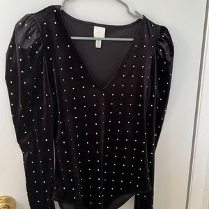 Black bodysuit, size M